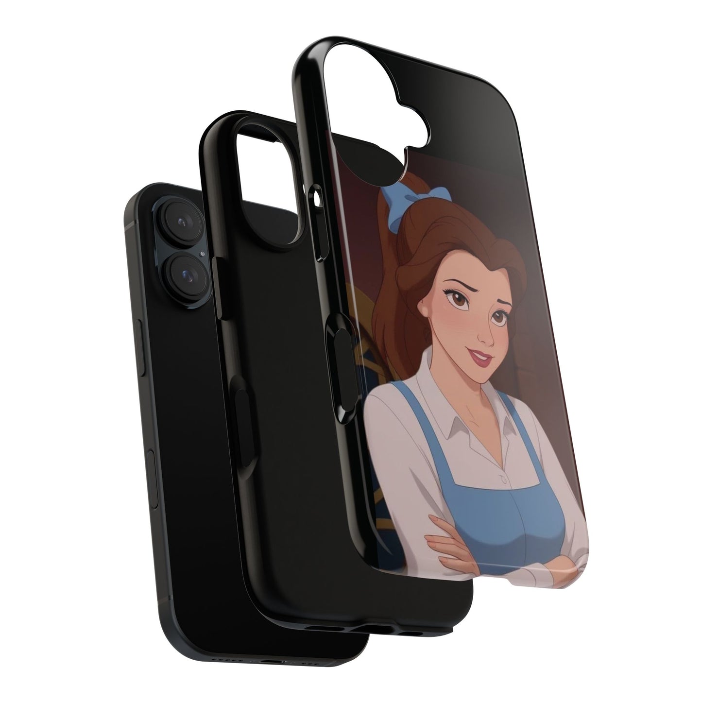 Disney Princess Phone Case, Tough Cases for Girls, Aesthetic Phone Cover, Belle Inspired Design, Cute Gift for Kids