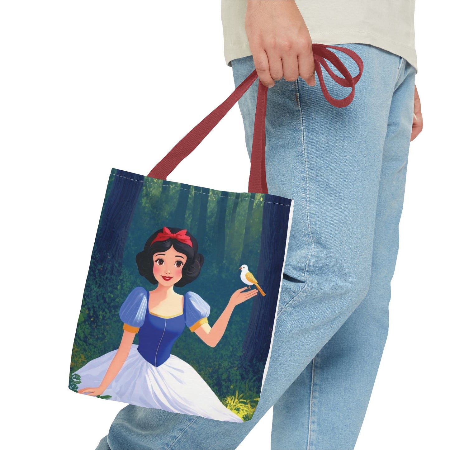 Snow White Forest Tote Bag - Whimsical, Fairy Tale Design, Perfect for Kids and Adults, Eco-Friendly, Great for Shopping & Gifts