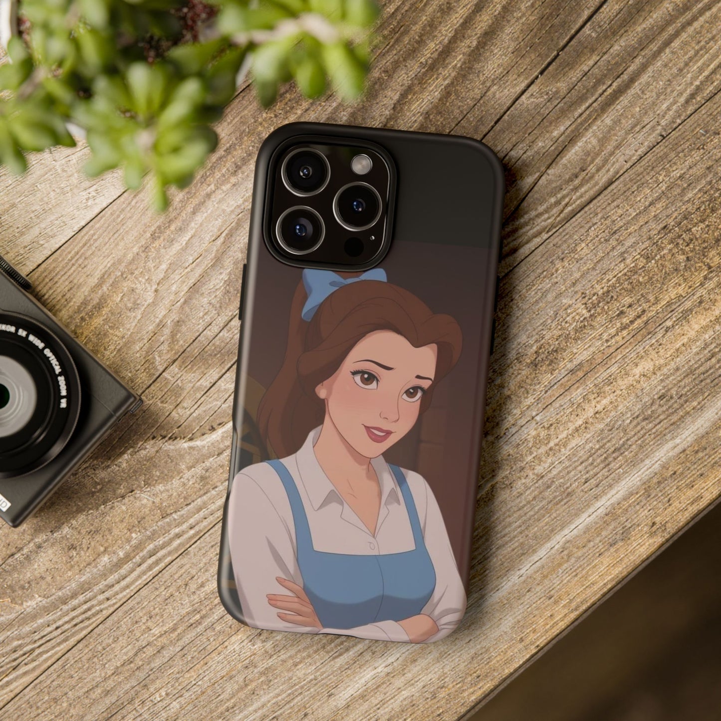 Disney Princess Phone Case, Tough Cases for Girls, Aesthetic Phone Cover, Belle Inspired Design, Cute Gift for Kids