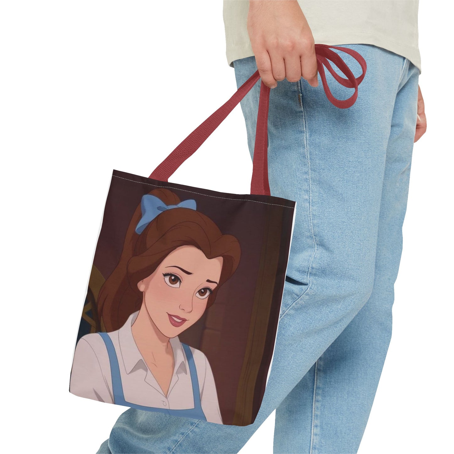 Belle Inspired Tote Bag - Disney Fan Gift, AOP Print, Versatile Carry-All Bag, Ideal for Shopping, Beach, or Daily Use