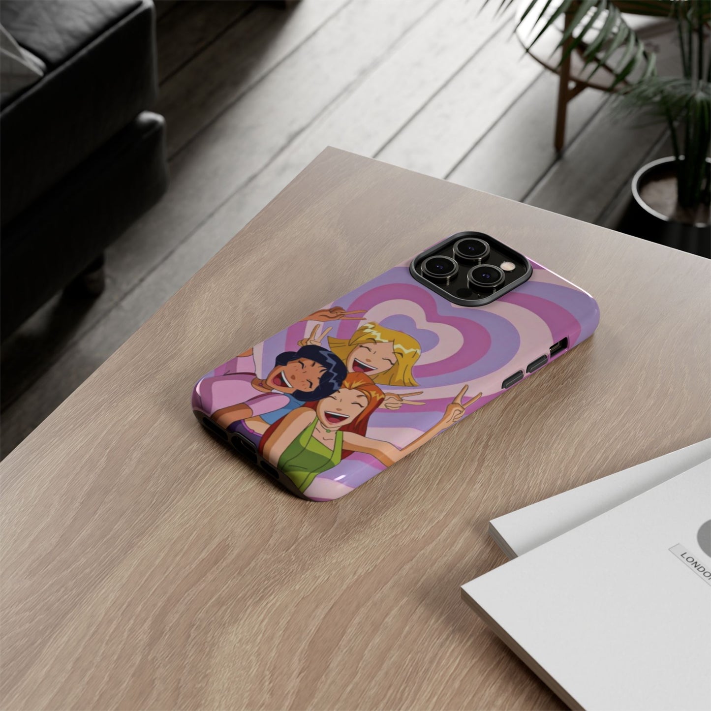 Colorful Phone Case with Cheerful Design, Fun Accessories, Gift for Teens, Trendy Tech Cover, Girls' Birthday Present