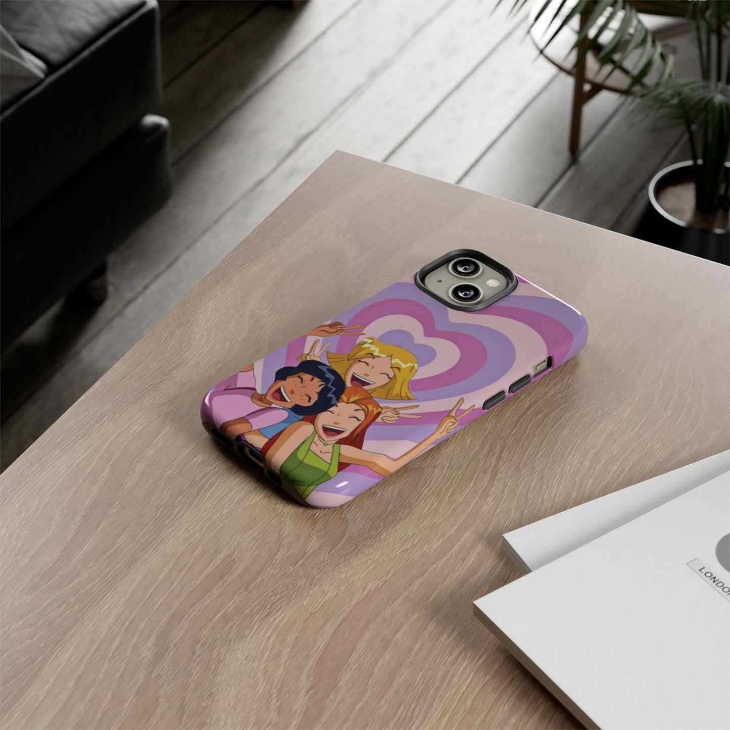 Colorful Phone Case with Cheerful Design, Fun Accessories, Gift for Teens, Trendy Tech Cover, Girls' Birthday Present