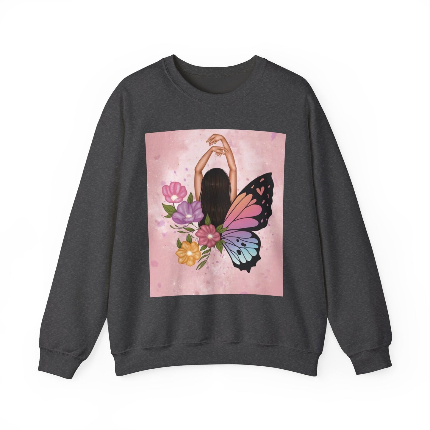 Floral Butterfly Crewneck Sweatshirt - Boho Style, Gift for Her, Cozy Fall Apparel, Perfect for Birthdays, Casual Wear, Inspirational [...]