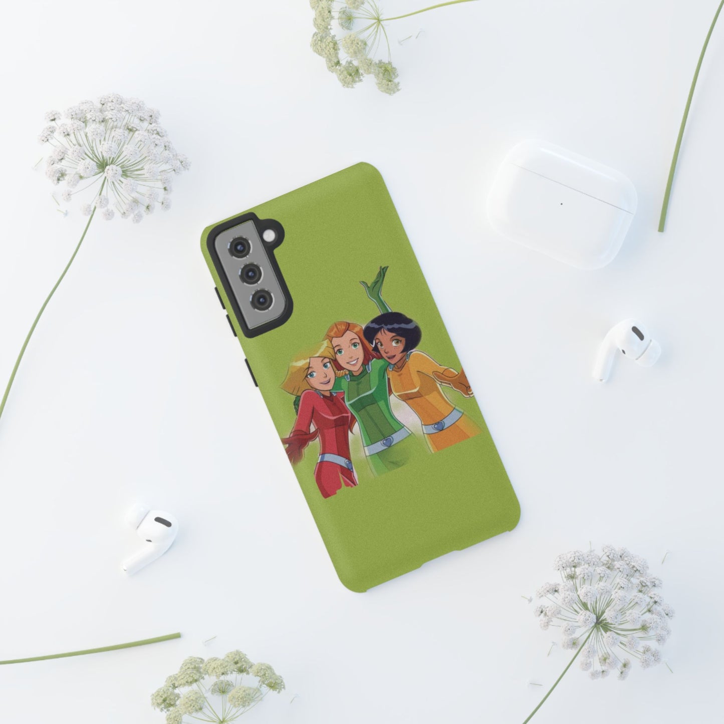Sassy Phone Case for Tough Girls, Fun Active Protection Cover, Cartoon Friendship, Gift for Teens, Eco-friendly Mobile Accessory
