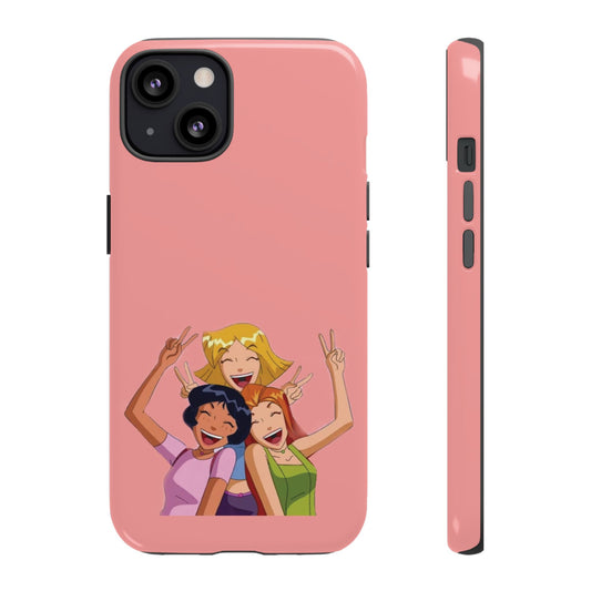 Playful Friendship Phone Case, Cute Girls Phone Cover, Tough Phone Case, Unique Tech Accessory, Gift for Friends, Fun Personalized Case