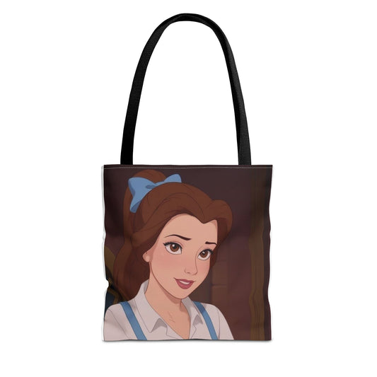 Belle Inspired Tote Bag - Disney Fan Gift, AOP Print, Versatile Carry-All Bag, Ideal for Shopping, Beach, or Daily Use