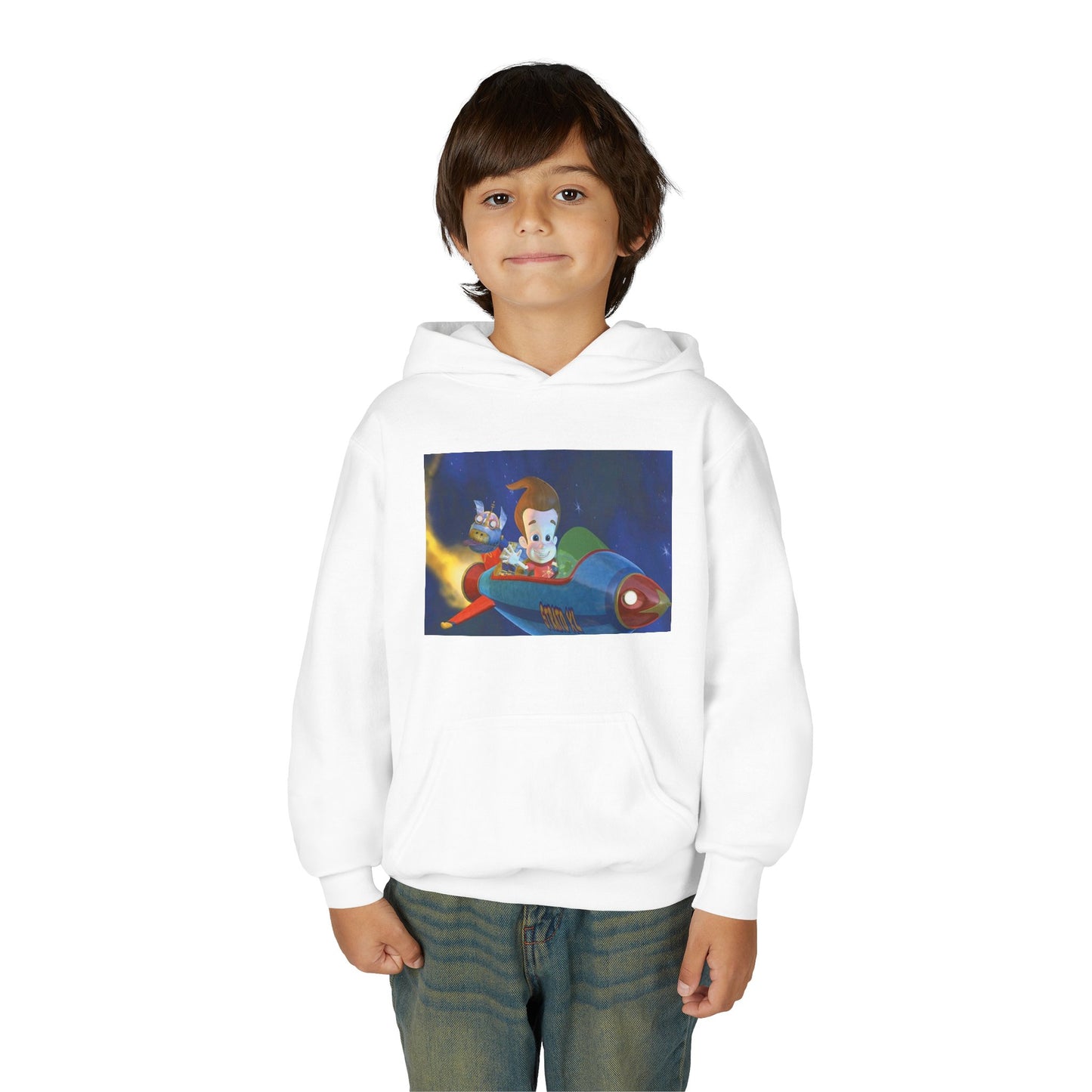 Kids Space Adventure Hoodie - Perfect for Playtime, Unique Gift, Cozy Apparel, Cartoon Theme, Fun and Imaginative