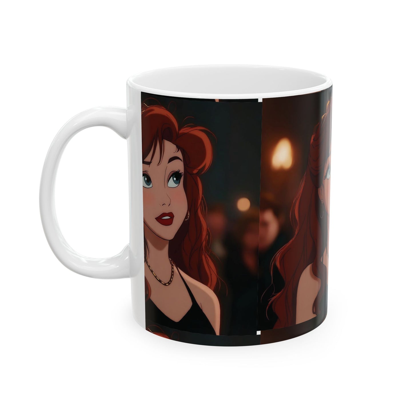 Elegant Disney-Inspired Ceramic Mug, Coffee Cup for Gift, Tea Lovers, Fantasy Collectibles, Cozy Home Decor