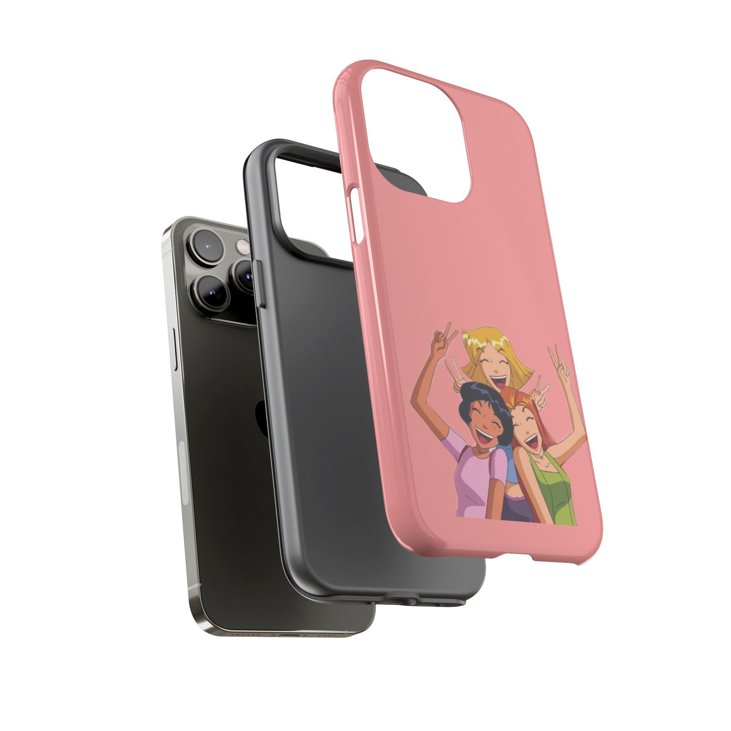 Playful Friendship Phone Case, Cute Girls Phone Cover, Tough Phone Case, Unique Tech Accessory, Gift for Friends, Fun Personalized Case