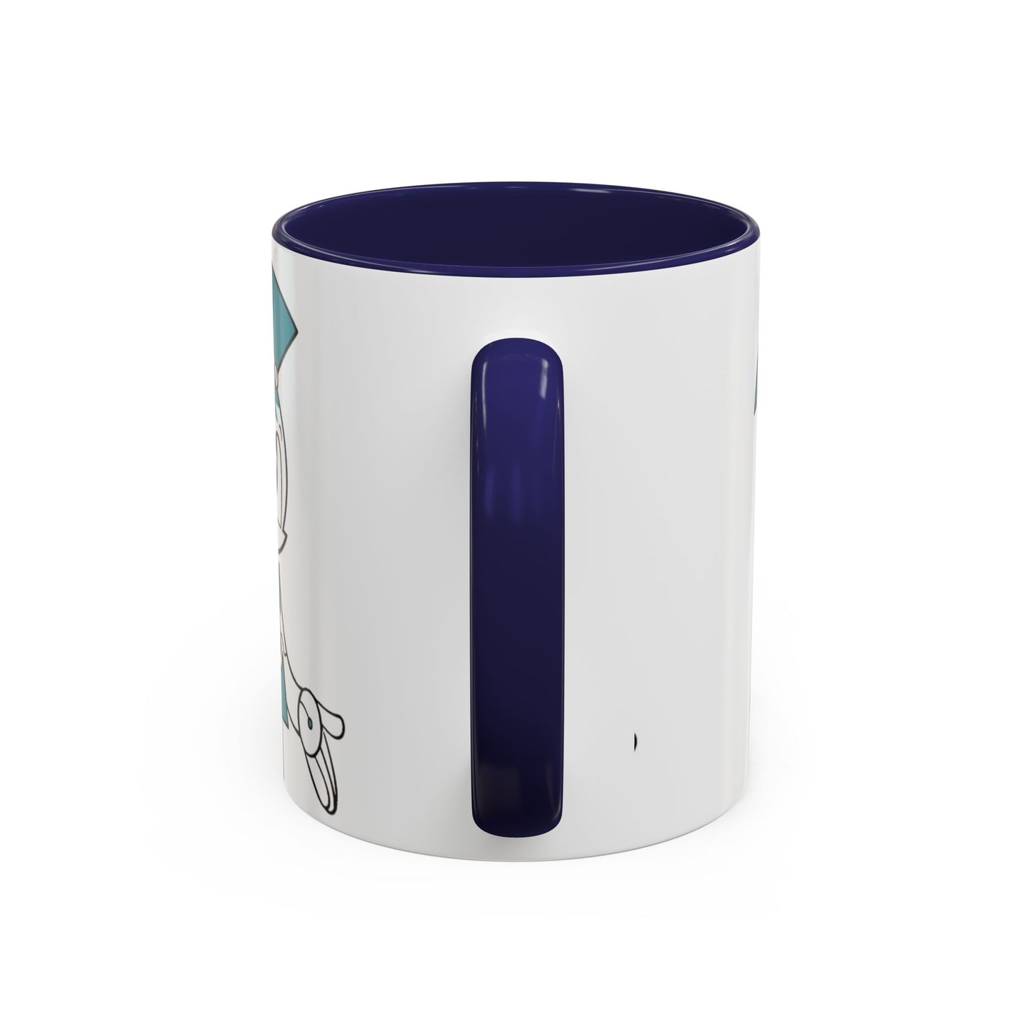 Whimsical Robot Accent Coffee Mug, Cute Gift for Robot Lovers, Fun Kitchen Decor, Perfect for Birthdays, Holidays, and Everyday Use