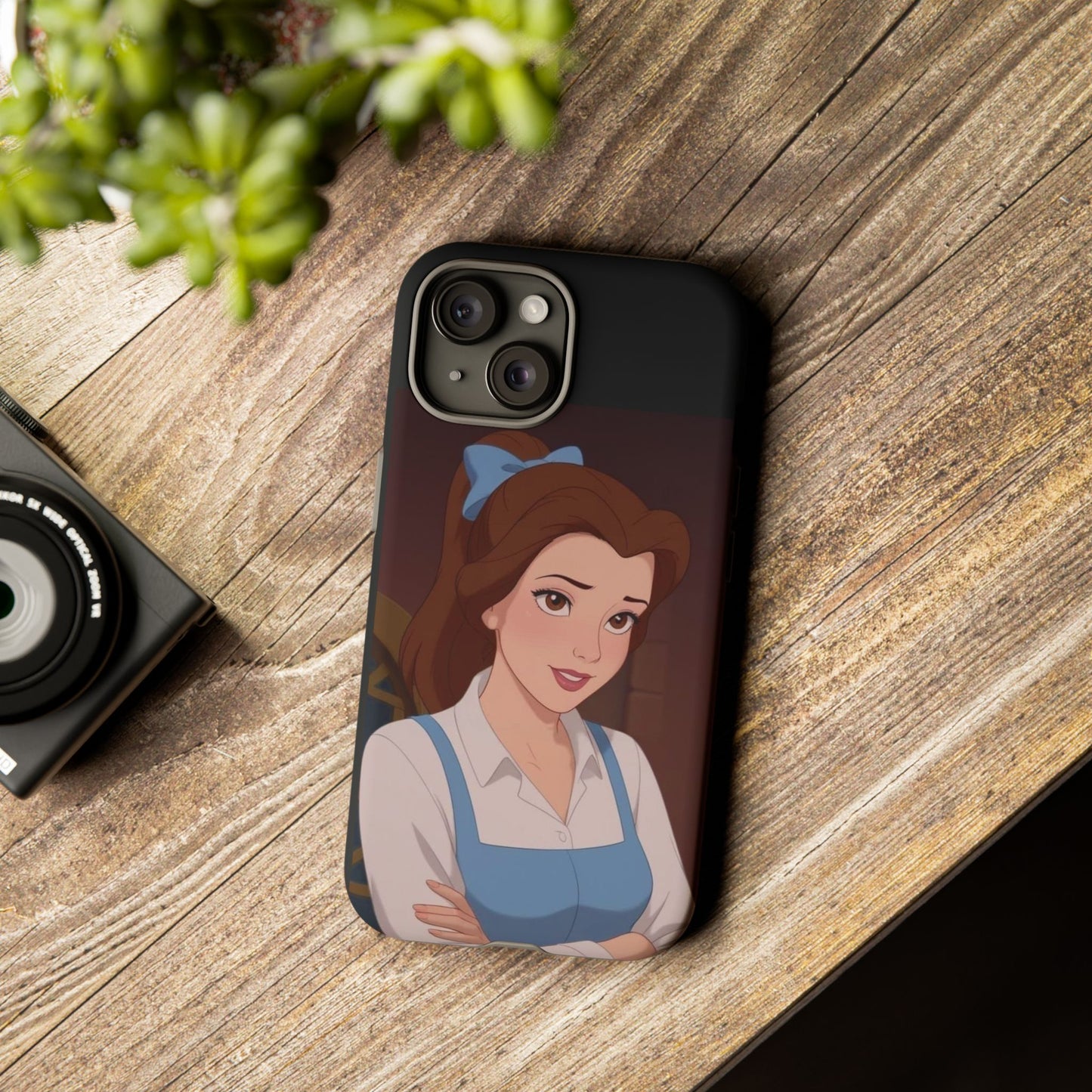 Disney Princess Phone Case, Tough Cases for Girls, Aesthetic Phone Cover, Belle Inspired Design, Cute Gift for Kids