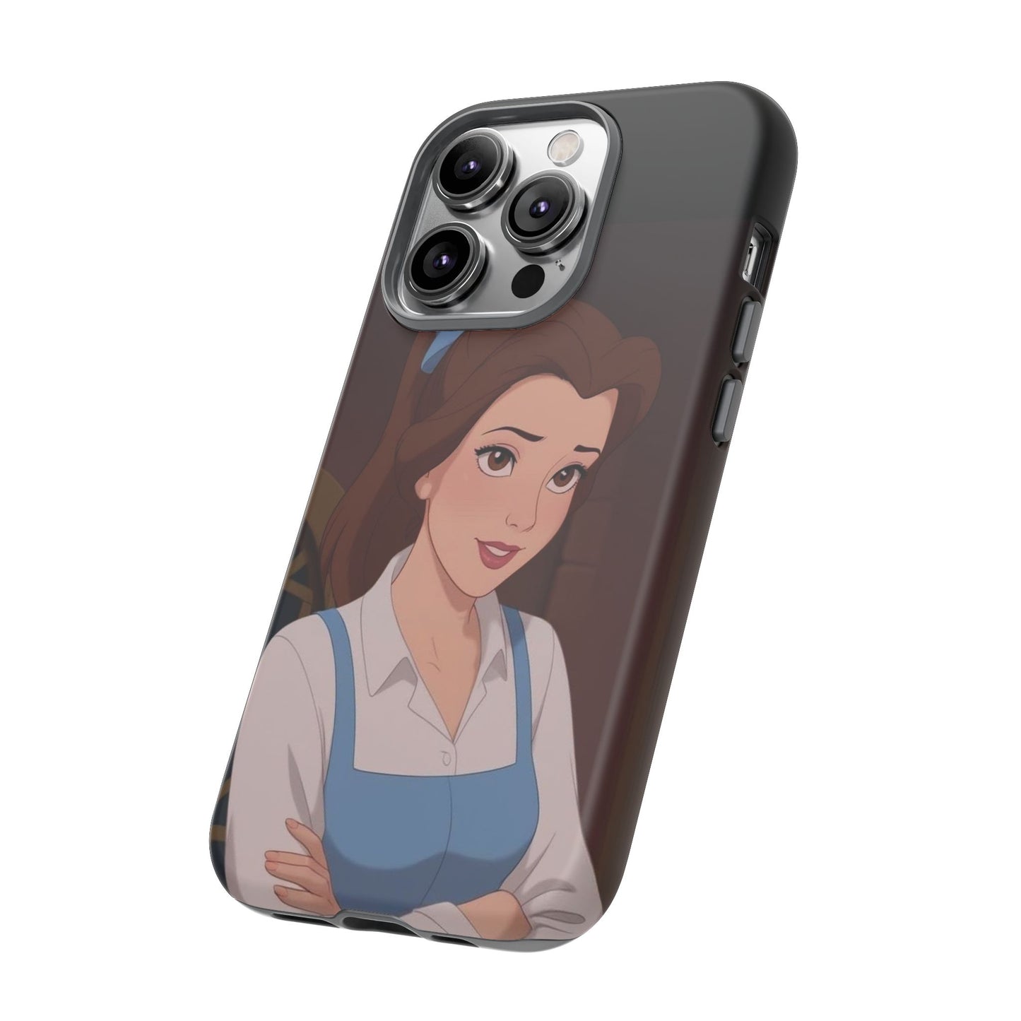 Disney Princess Phone Case, Tough Cases for Girls, Aesthetic Phone Cover, Belle Inspired Design, Cute Gift for Kids