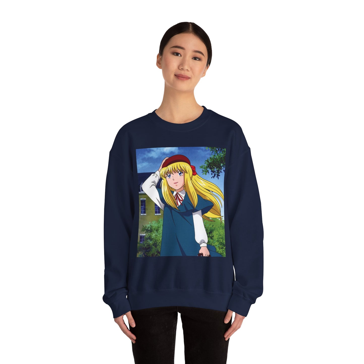 Anime-Inspired Unisex Crewneck Sweatshirt, Cozy Gift for Fans, Casual Wear, Everyday Comfort, Art Collector's Apparel