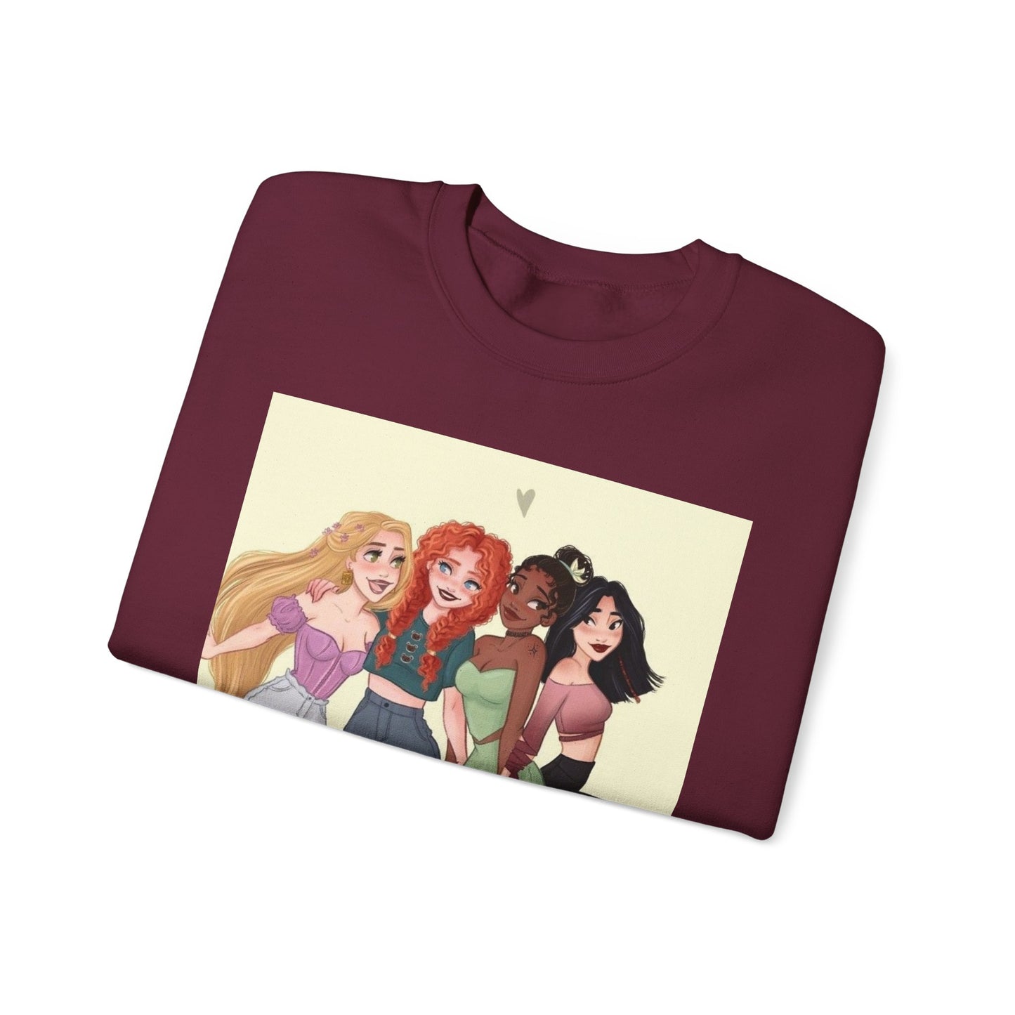 Girls' Friendship Crewneck Sweatshirt, Cozy Gender-Neutral Sweatshirt, Casual Gift for Friends, Cute Apparel, Everyday Wear