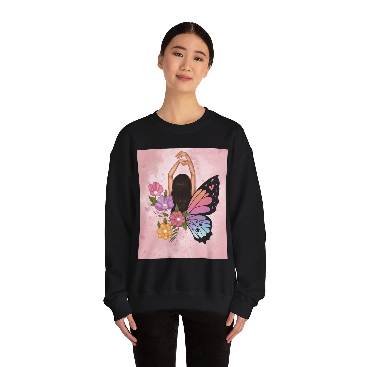 Floral Butterfly Crewneck Sweatshirt - Boho Style, Gift for Her, Cozy Fall Apparel, Perfect for Birthdays, Casual Wear, Inspirational [...]