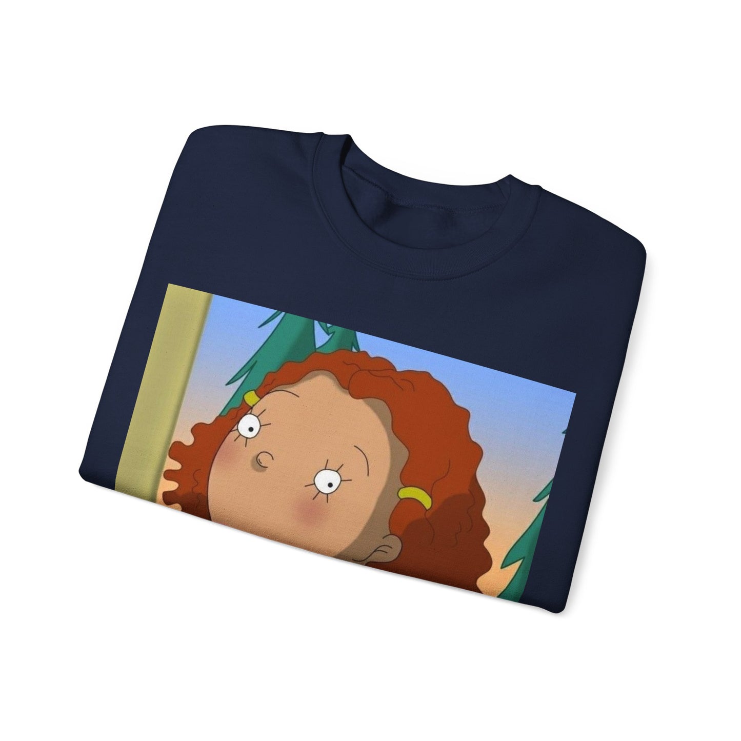 Trendy Cartoon Sweatshirt - Cozy Unisex Crewneck with Playful Character Design, Perfect for Casual Outings, Holidays & Gifts