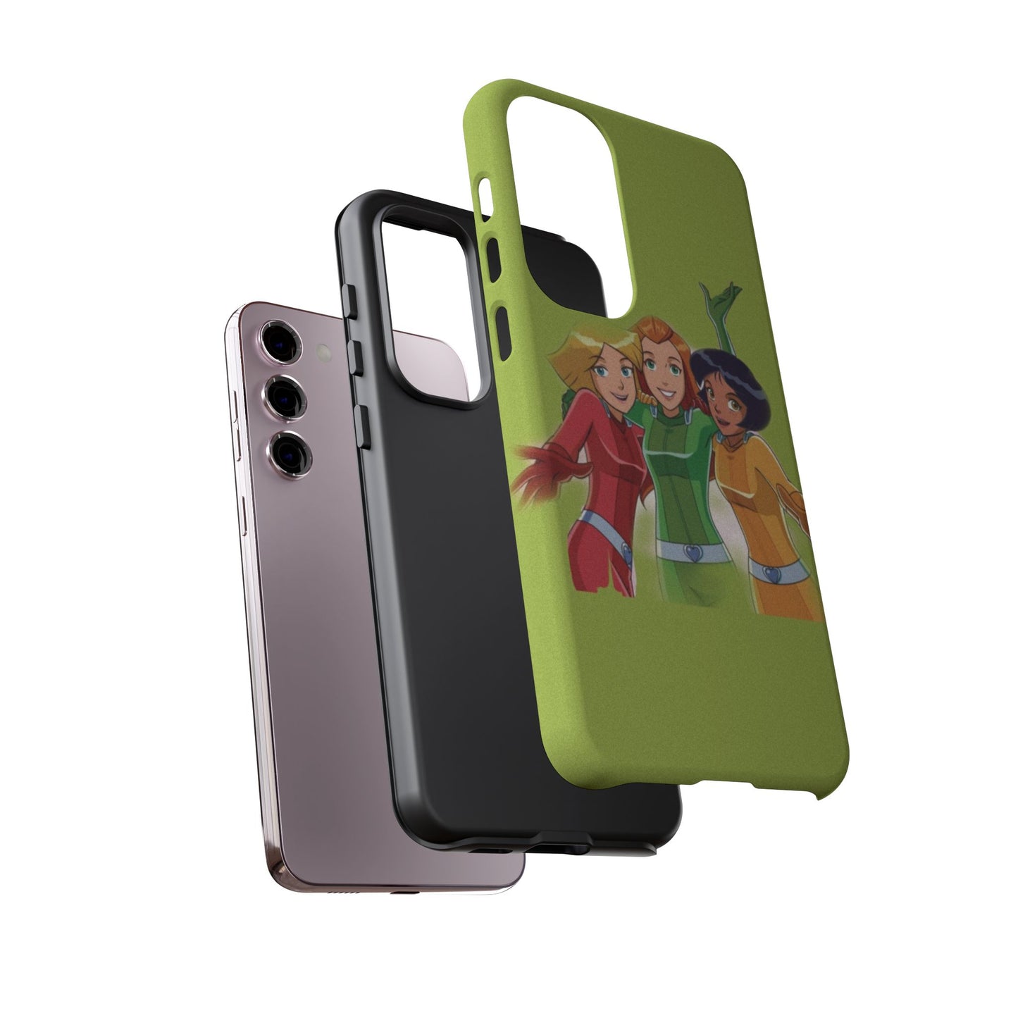 Sassy Phone Case for Tough Girls, Fun Active Protection Cover, Cartoon Friendship, Gift for Teens, Eco-friendly Mobile Accessory