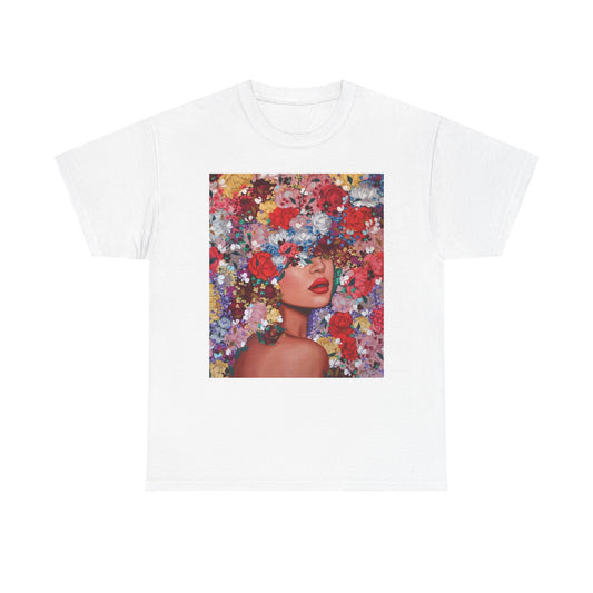 Floral Fashion Tee, Stylish Graphic Tee, Unisex Floral T-Shirt, Trendy Art Shirt, Perfect Gift for Flower Lovers