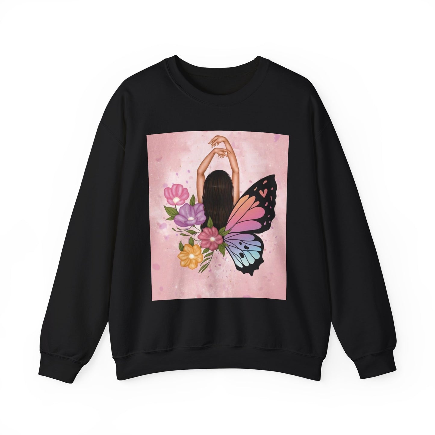 Floral Butterfly Crewneck Sweatshirt - Boho Style, Gift for Her, Cozy Fall Apparel, Perfect for Birthdays, Casual Wear, Inspirational [...]