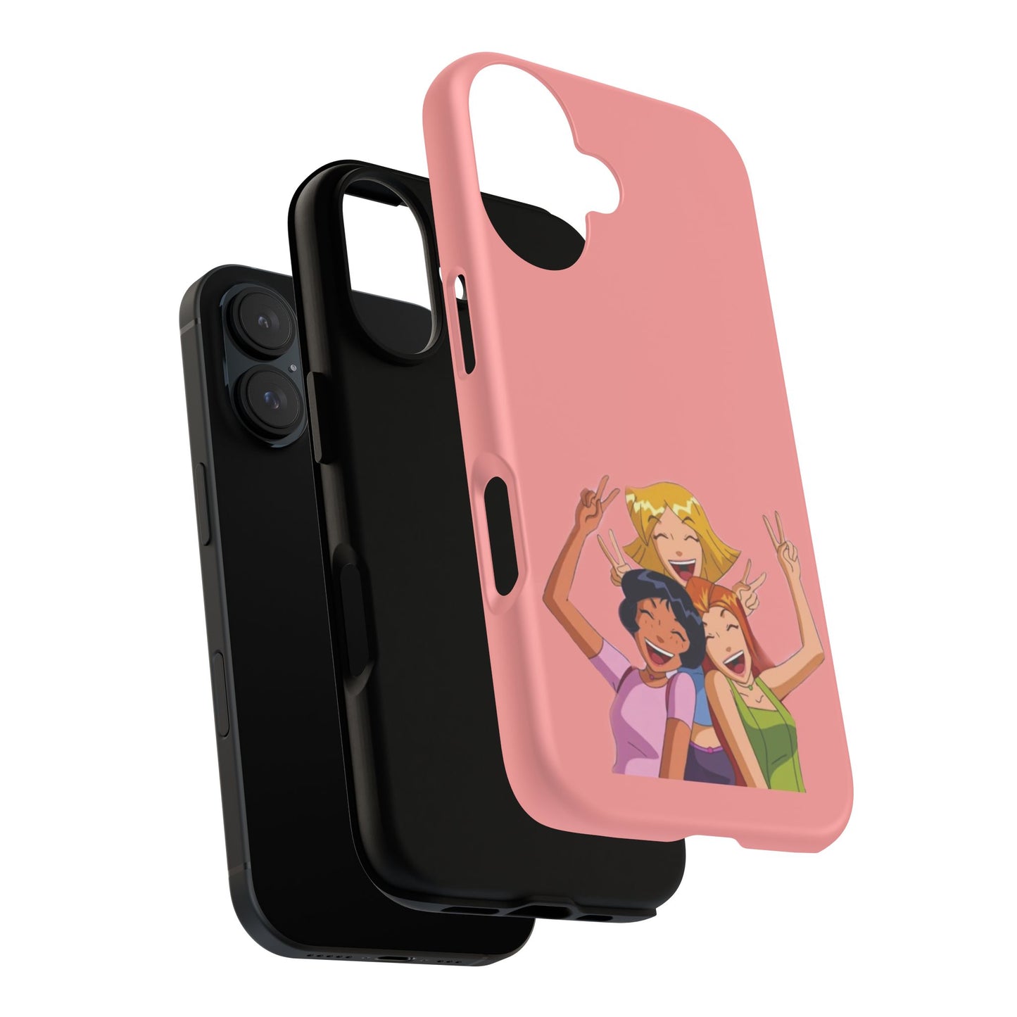 Playful Friendship Phone Case, Cute Girls Phone Cover, Tough Phone Case, Unique Tech Accessory, Gift for Friends, Fun Personalized Case
