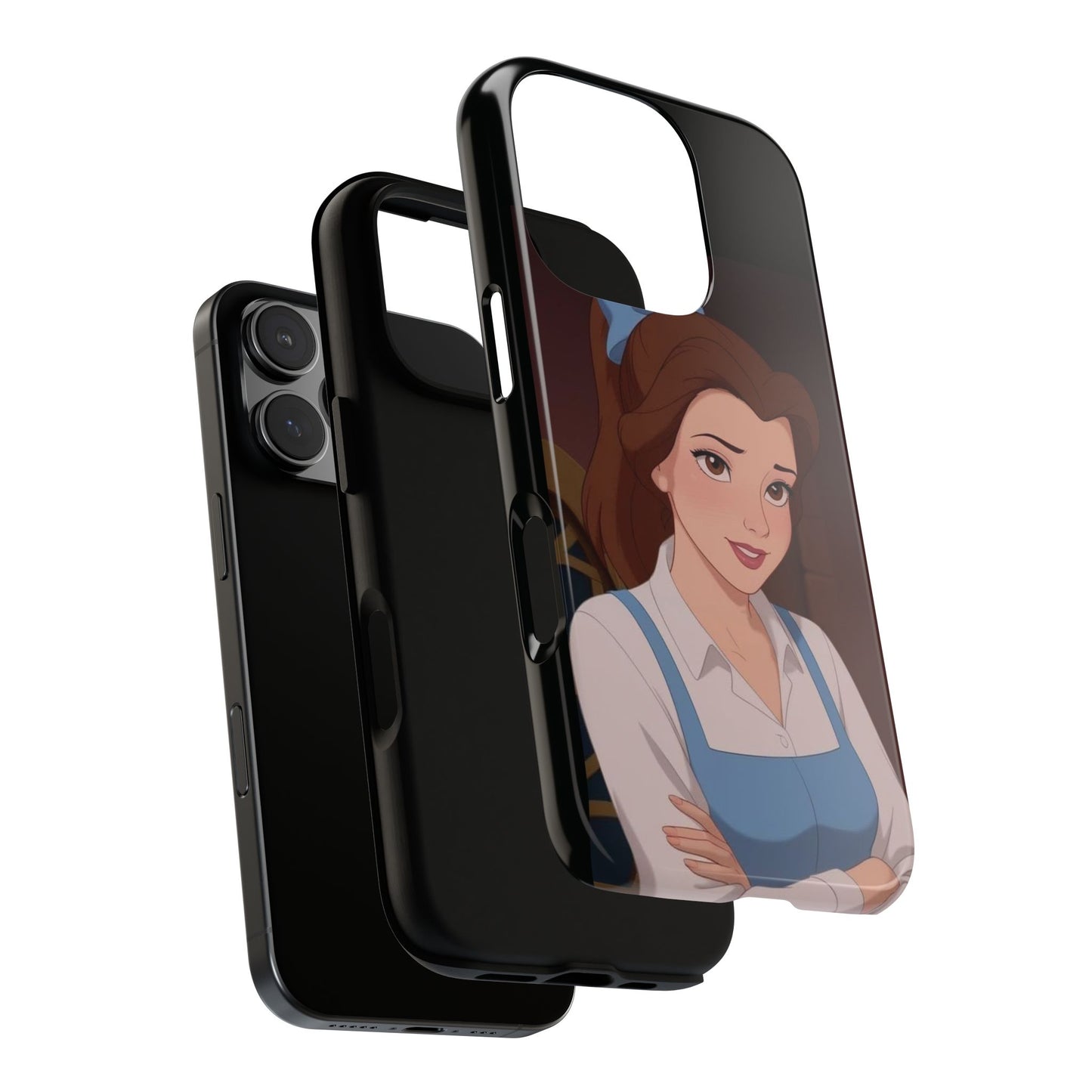 Disney Princess Phone Case, Tough Cases for Girls, Aesthetic Phone Cover, Belle Inspired Design, Cute Gift for Kids