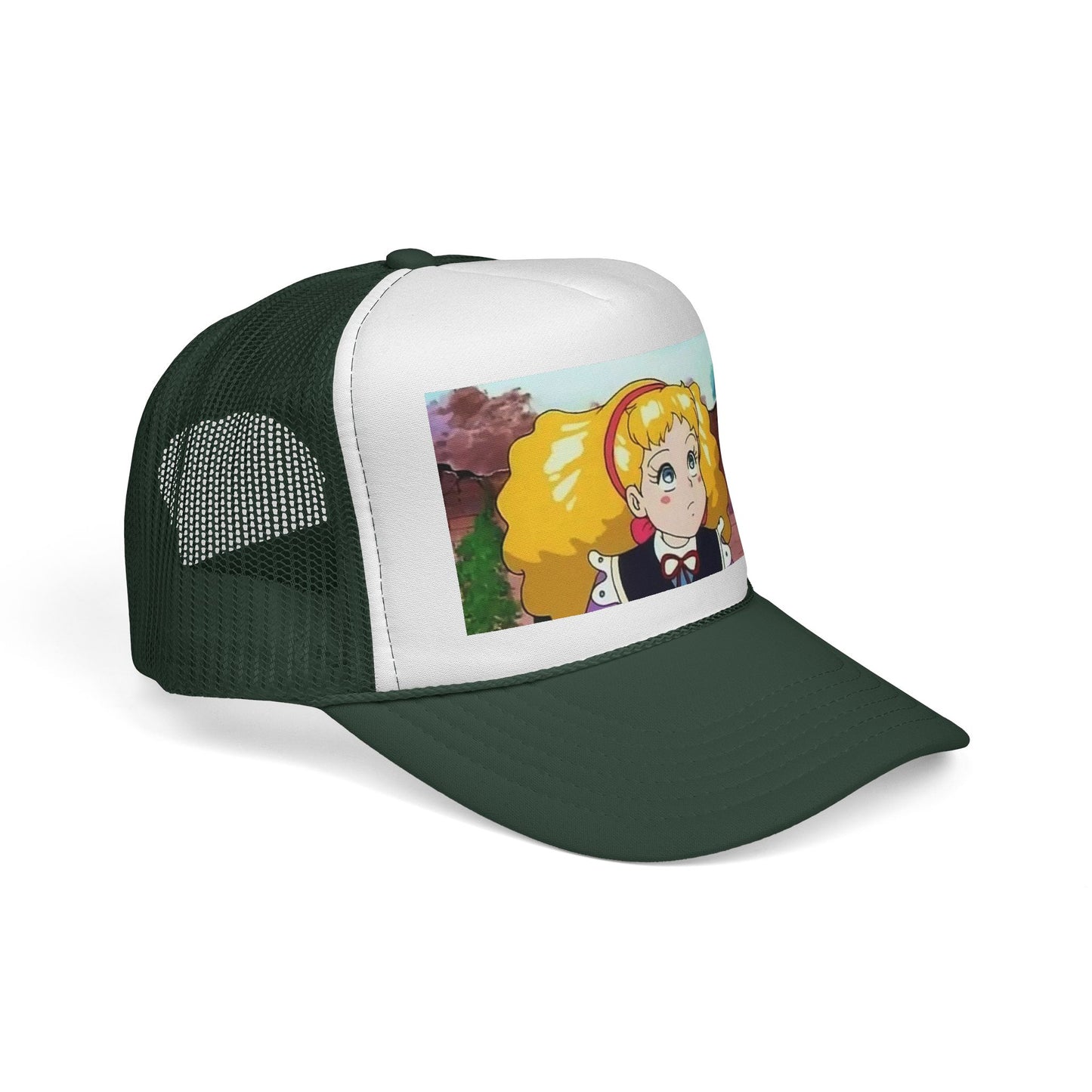 Cute Anime Character Trucker Cap, Fun Summer Hat, Casual Outfit Accessory, Unique Gift for Fans, Birthday, Cosplay, Statement Piece
