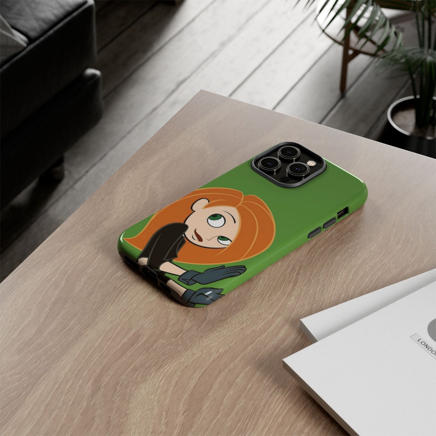 Kim Possible Phone Case, Tough Cases for Teens, Cartoon Accessories, Gift for Her, Pop Culture Merchandise, Fun Tech Gear