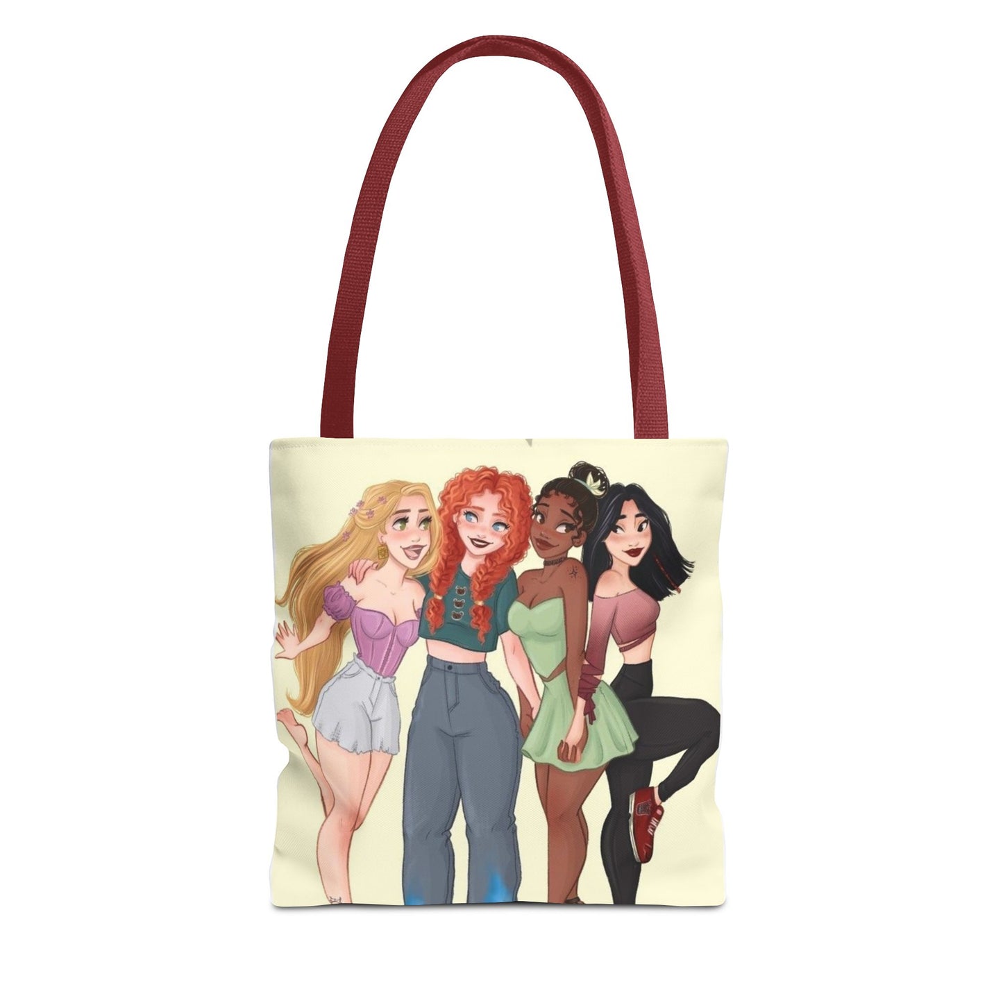 Charming Friendship Tote Bag, Perfect Gift for Friends, Girls' Day Out, Casual Carryall, Eco-Friendly Shopper, Fun Illustration