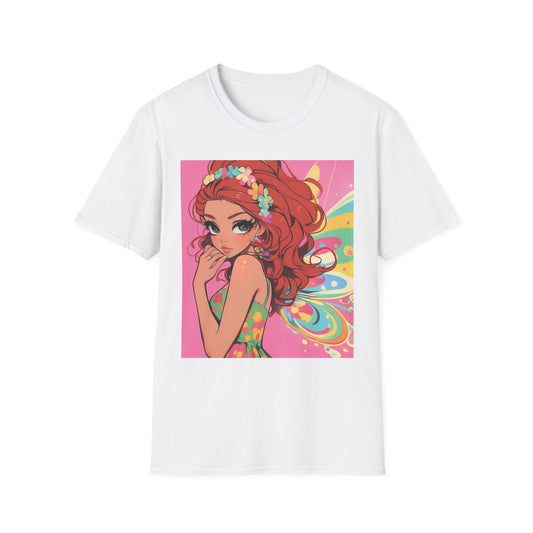 Whimsical Fairy Graphic Unisex T-Shirt, Fun Summer Apparel, Unique Gift for Her, Fairy Lover Outfit, Colorful T-Shirt for Festivals