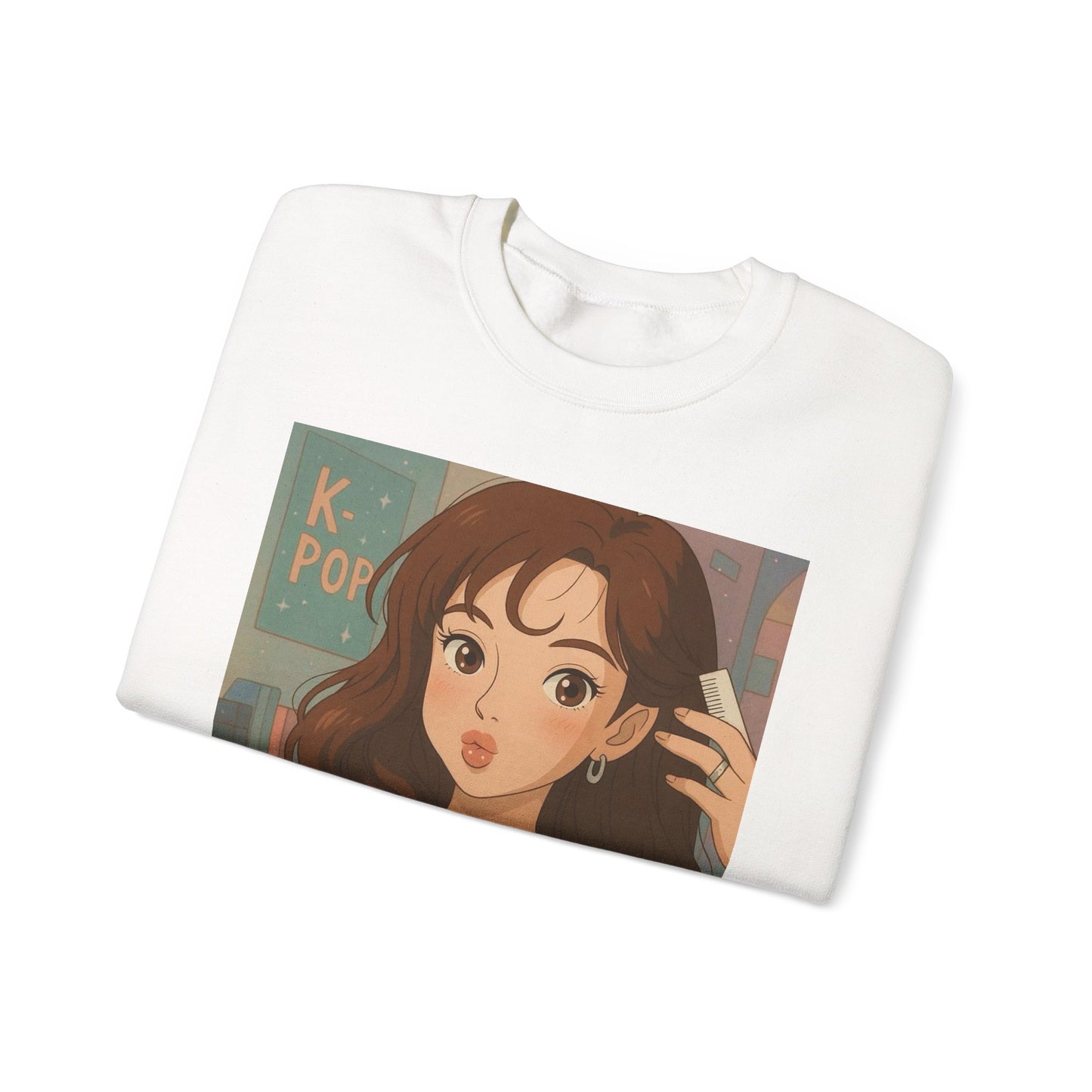 K-Pop Inspired Crewneck Sweatshirt, Cozy Pullover, Casual Sweatshirt, Perfect Gift for Fans, Trendy Aesthetic Fashion, Comfy Everyday Wear