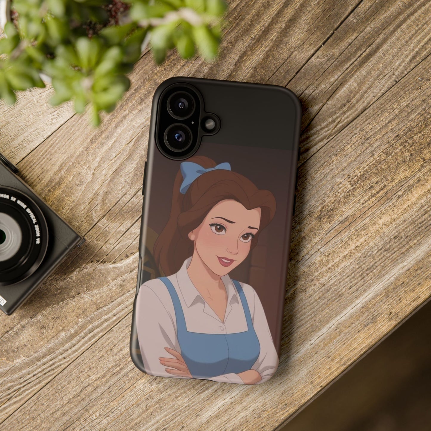 Disney Princess Phone Case, Tough Cases for Girls, Aesthetic Phone Cover, Belle Inspired Design, Cute Gift for Kids