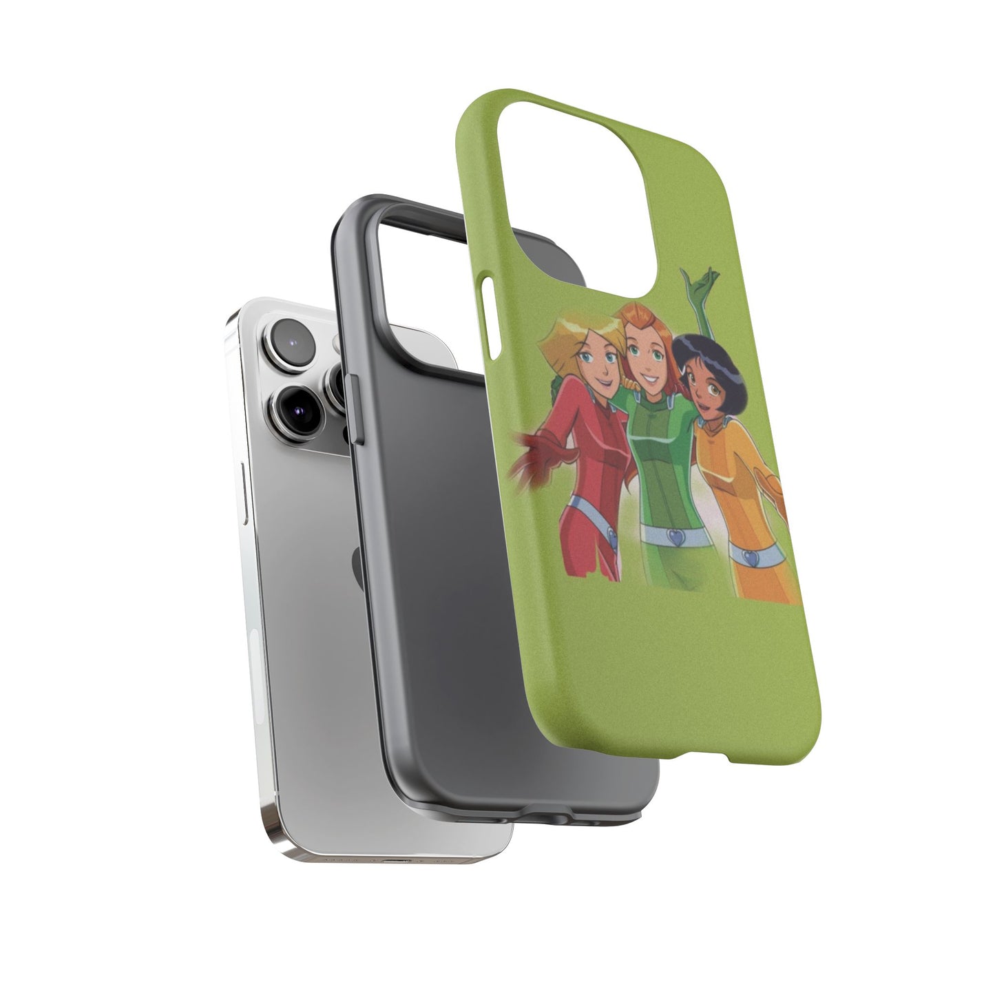 Sassy Phone Case for Tough Girls, Fun Active Protection Cover, Cartoon Friendship, Gift for Teens, Eco-friendly Mobile Accessory