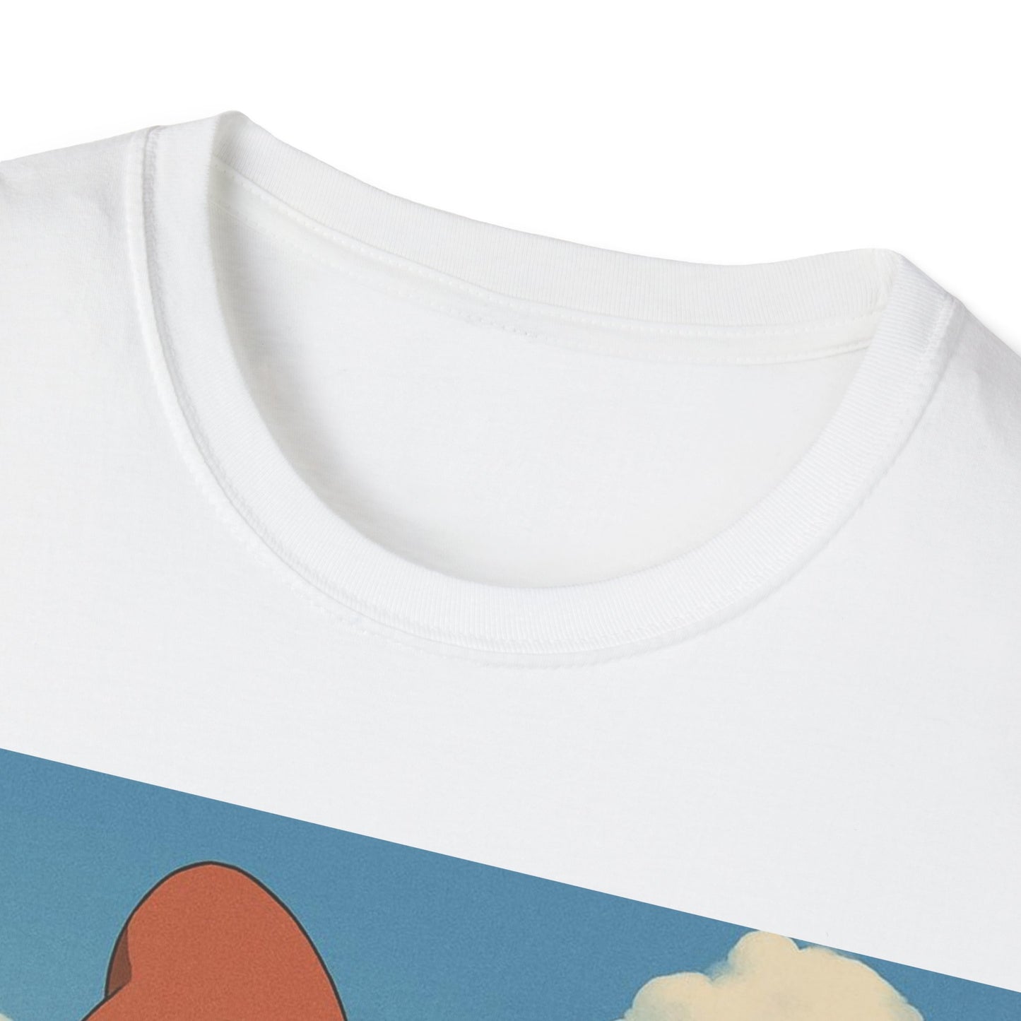 Cute Character Softstyle T-Shirt with Bow | Anime Fan Apparel, Gift for Friends, Casual Wear, Soft Cotton Tee, Birthday Gift