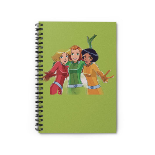 Stylish Spiral Notebook - Ruled Lines, Cute Gift for Girls, Motivational Journal, Fun Back to School Supplies, Cartoon Character Stationery