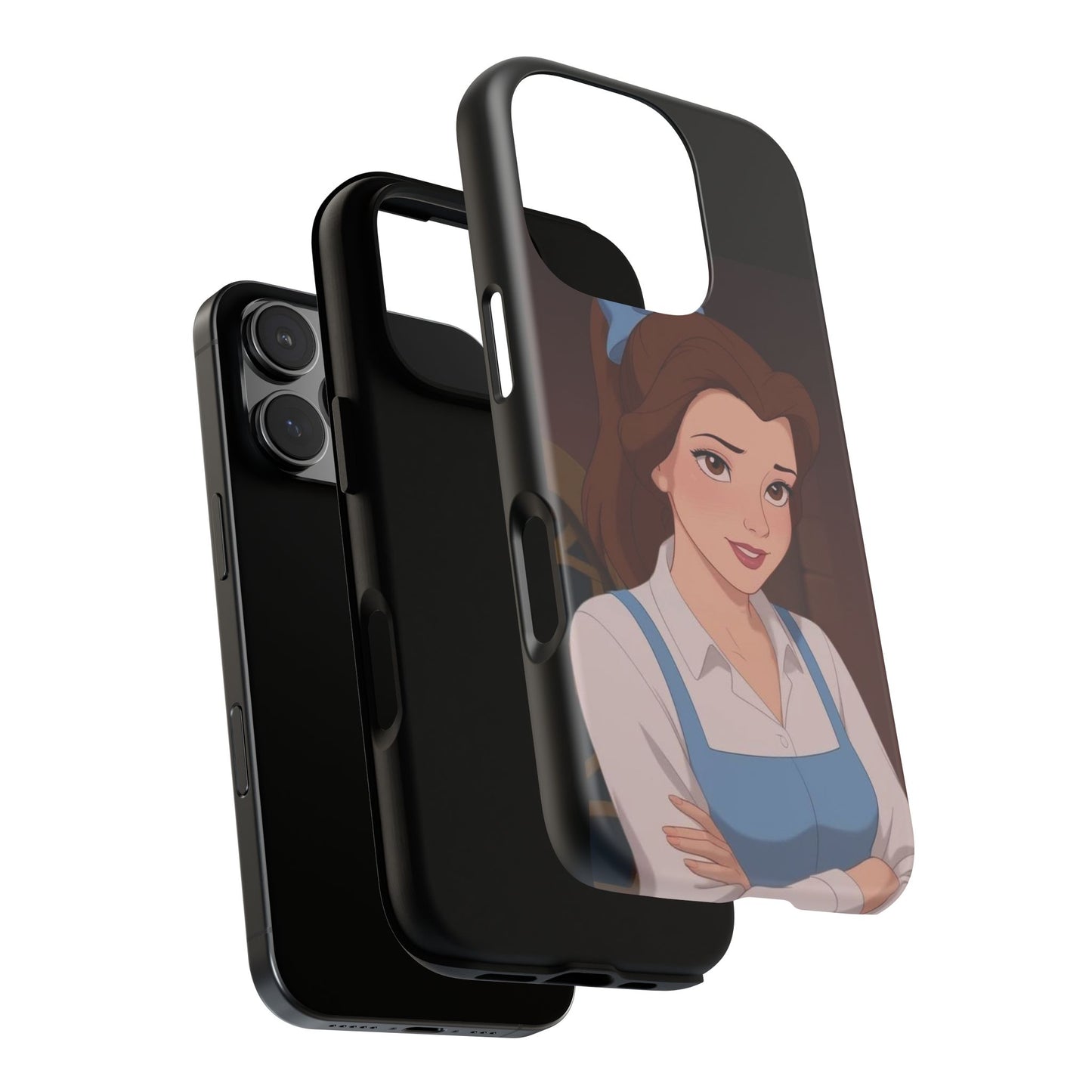 Disney Princess Phone Case, Tough Cases for Girls, Aesthetic Phone Cover, Belle Inspired Design, Cute Gift for Kids