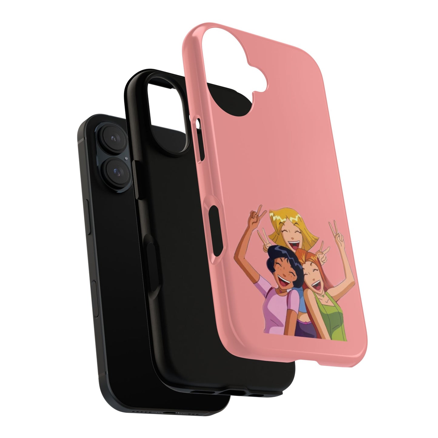 Playful Friendship Phone Case, Cute Girls Phone Cover, Tough Phone Case, Unique Tech Accessory, Gift for Friends, Fun Personalized Case