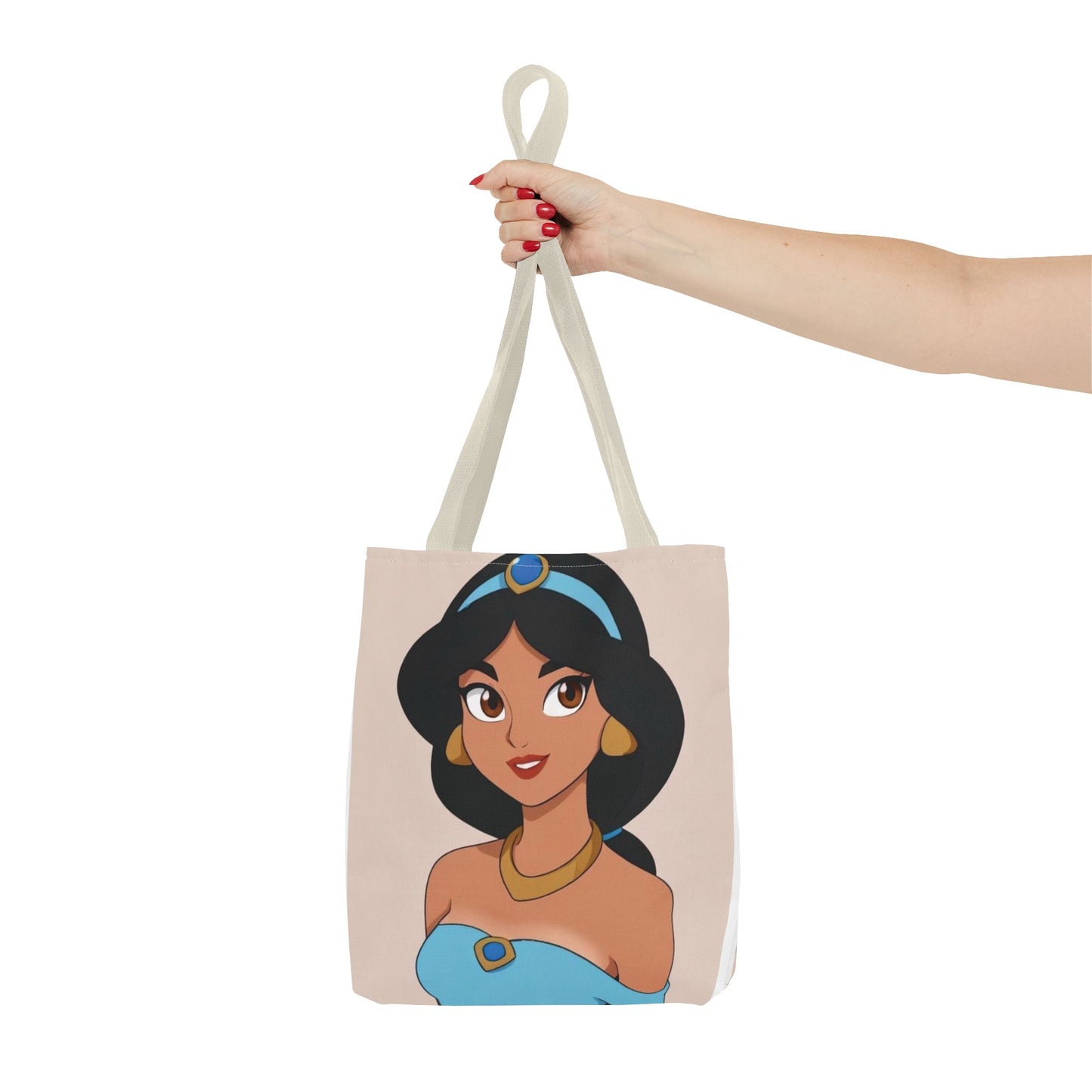 Princess Jasmine AOP Tote Bag | Stylish Tote for Everyday Use, Disney Fan Gift, Travel Bag, Grocery Shopping, Beach Bag