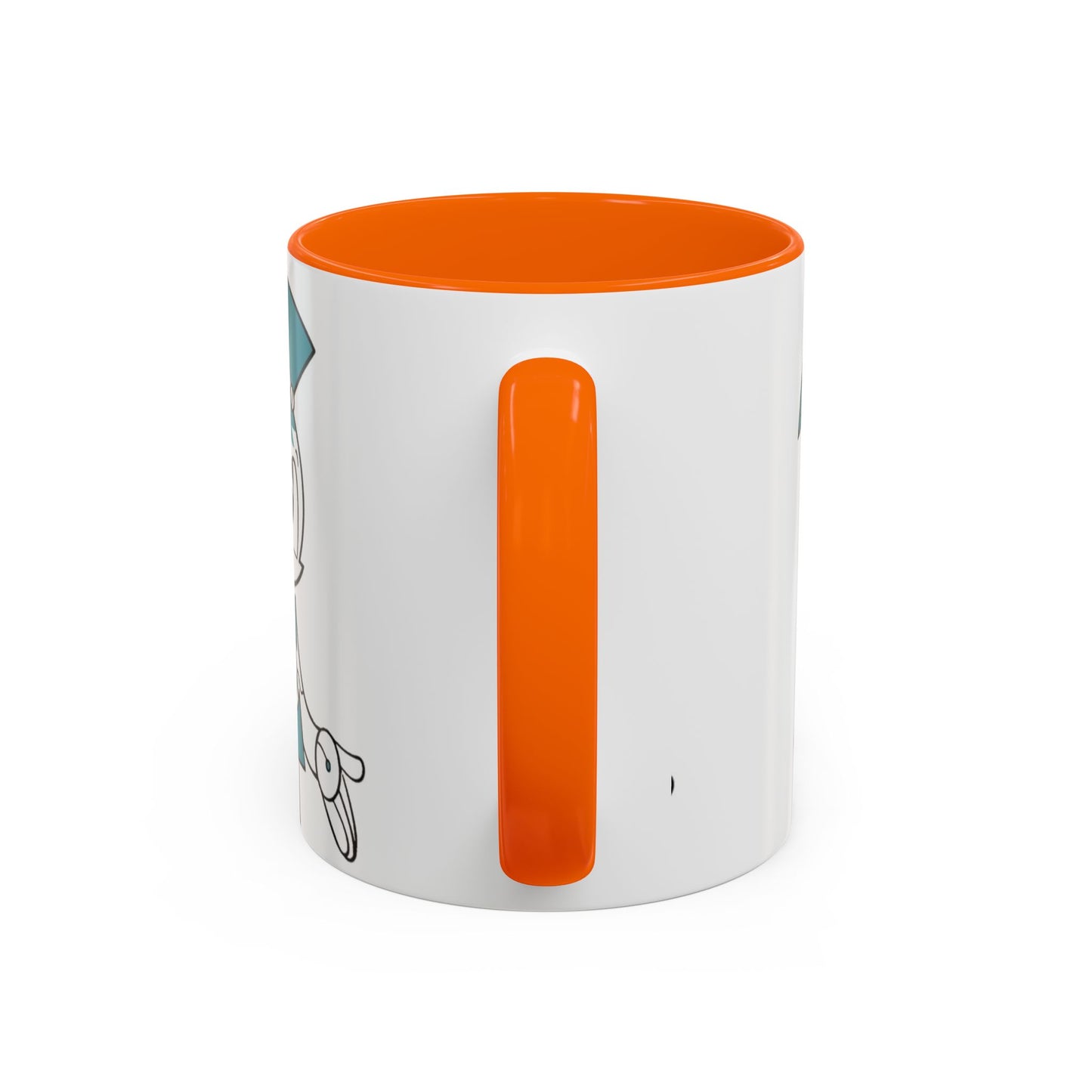 Whimsical Robot Accent Coffee Mug, Cute Gift for Robot Lovers, Fun Kitchen Decor, Perfect for Birthdays, Holidays, and Everyday Use