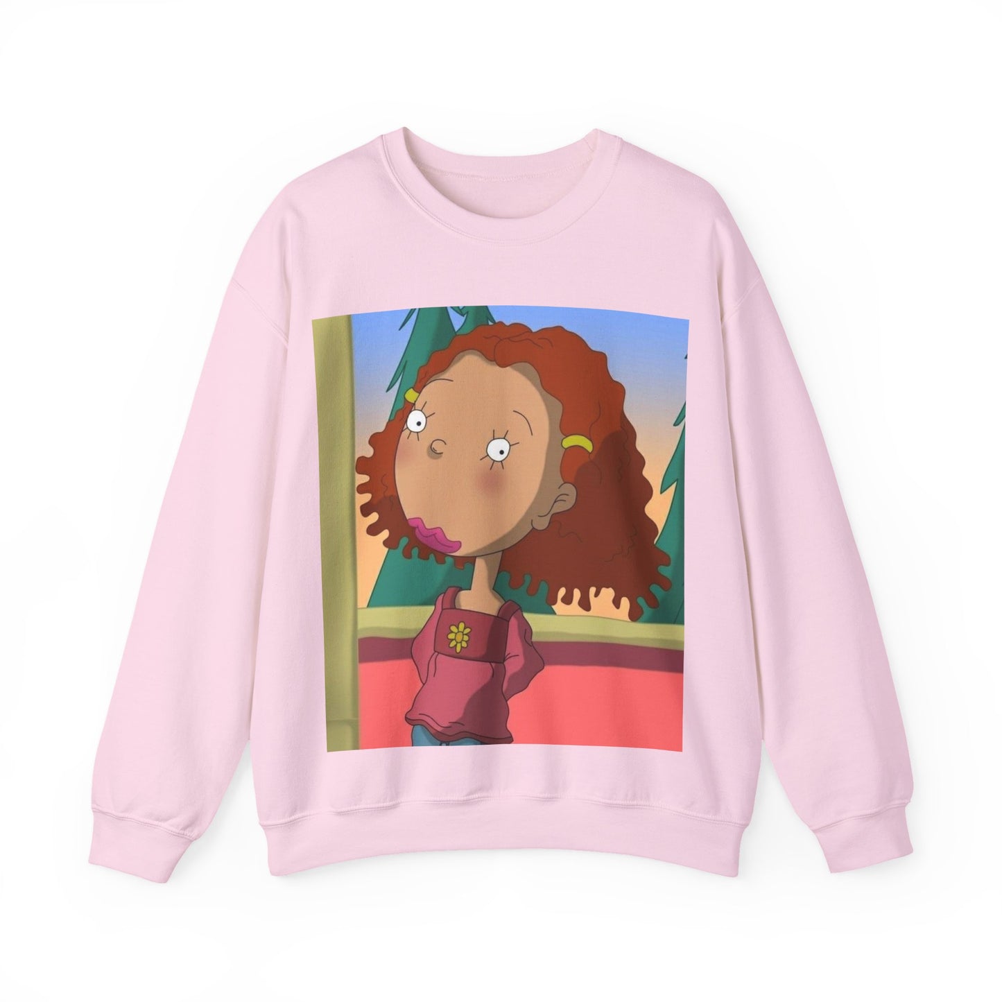 Trendy Cartoon Sweatshirt - Cozy Unisex Crewneck with Playful Character Design, Perfect for Casual Outings, Holidays & Gifts
