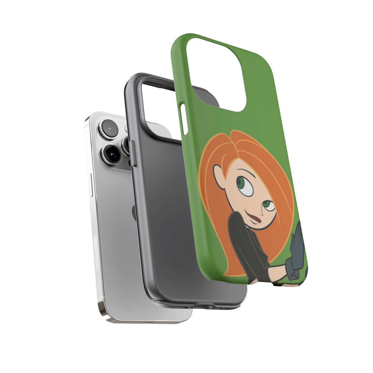 Kim Possible Phone Case, Tough Cases for Teens, Cartoon Accessories, Gift for Her, Pop Culture Merchandise, Fun Tech Gear