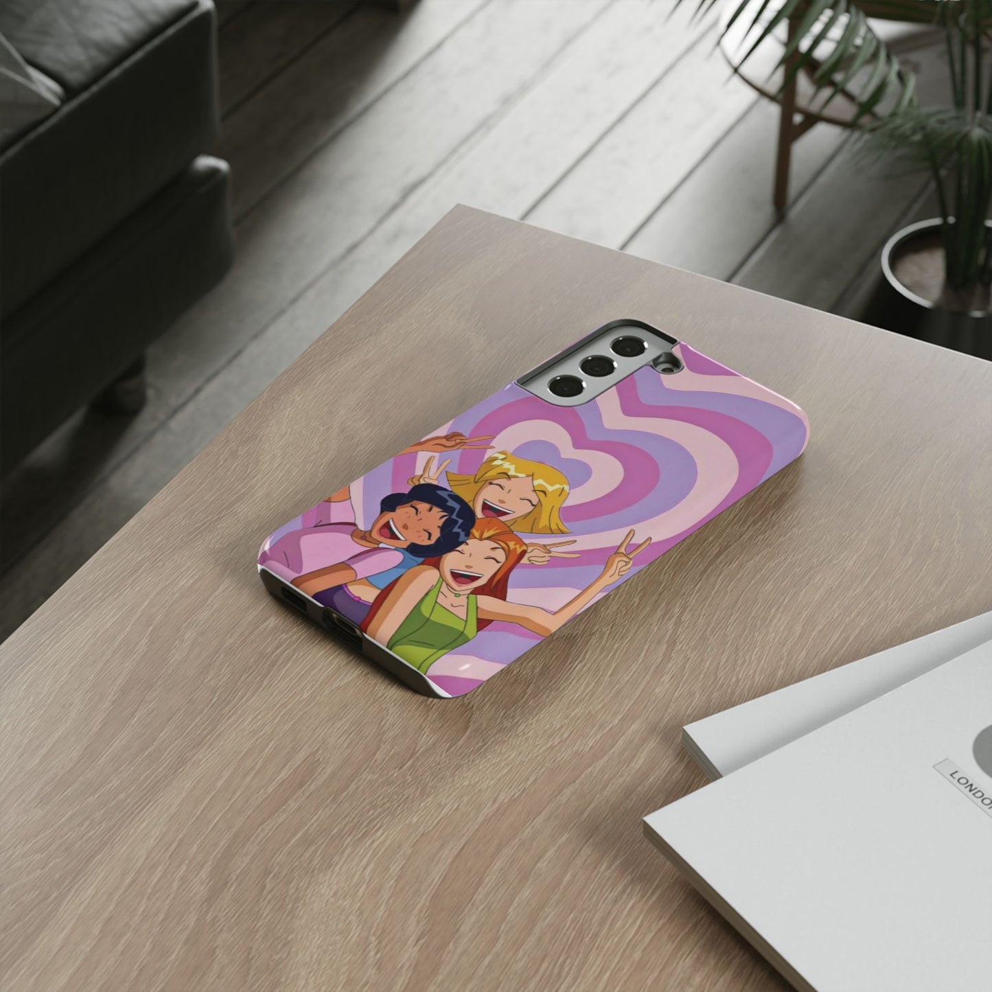 Colorful Phone Case with Cheerful Design, Fun Accessories, Gift for Teens, Trendy Tech Cover, Girls' Birthday Present