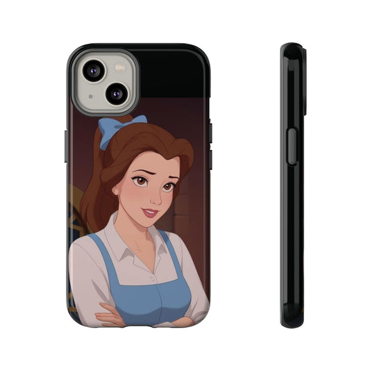 Disney Princess Phone Case, Tough Cases for Girls, Aesthetic Phone Cover, Belle Inspired Design, Cute Gift for Kids