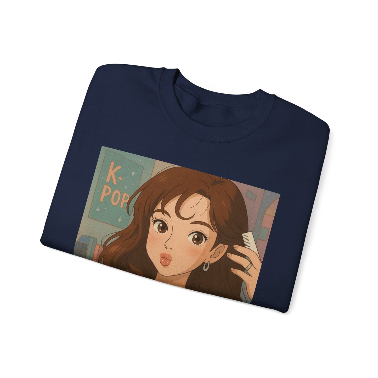 K-Pop Inspired Crewneck Sweatshirt, Cozy Pullover, Casual Sweatshirt, Perfect Gift for Fans, Trendy Aesthetic Fashion, Comfy Everyday Wear