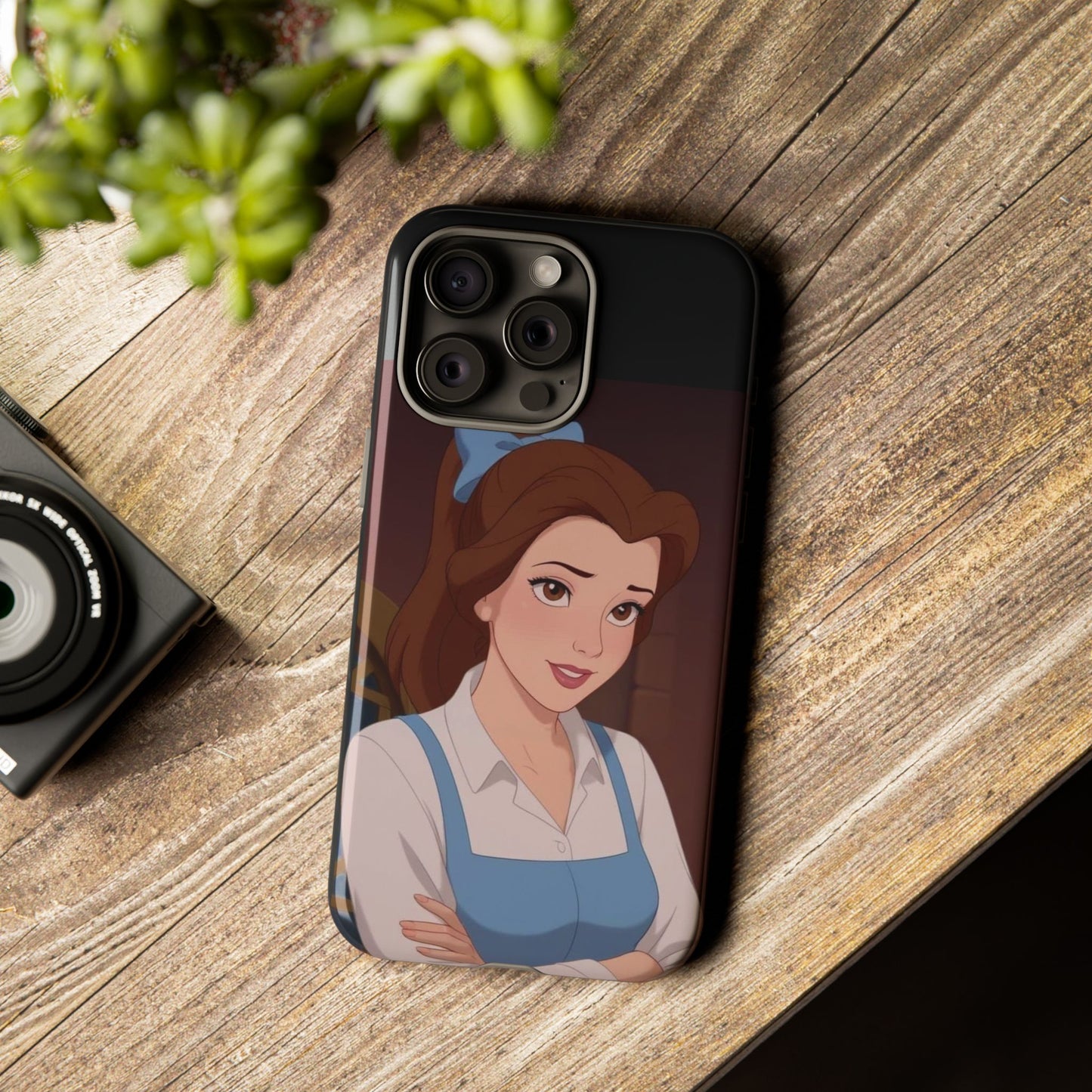 Disney Princess Phone Case, Tough Cases for Girls, Aesthetic Phone Cover, Belle Inspired Design, Cute Gift for Kids