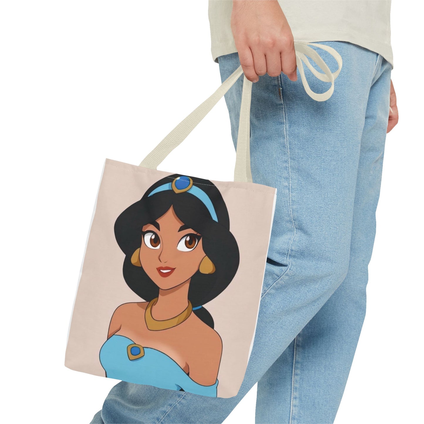 Princess Jasmine AOP Tote Bag | Stylish Tote for Everyday Use, Disney Fan Gift, Travel Bag, Grocery Shopping, Beach Bag
