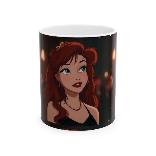 Elegant Disney-Inspired Ceramic Mug, Coffee Cup for Gift, Tea Lovers, Fantasy Collectibles, Cozy Home Decor