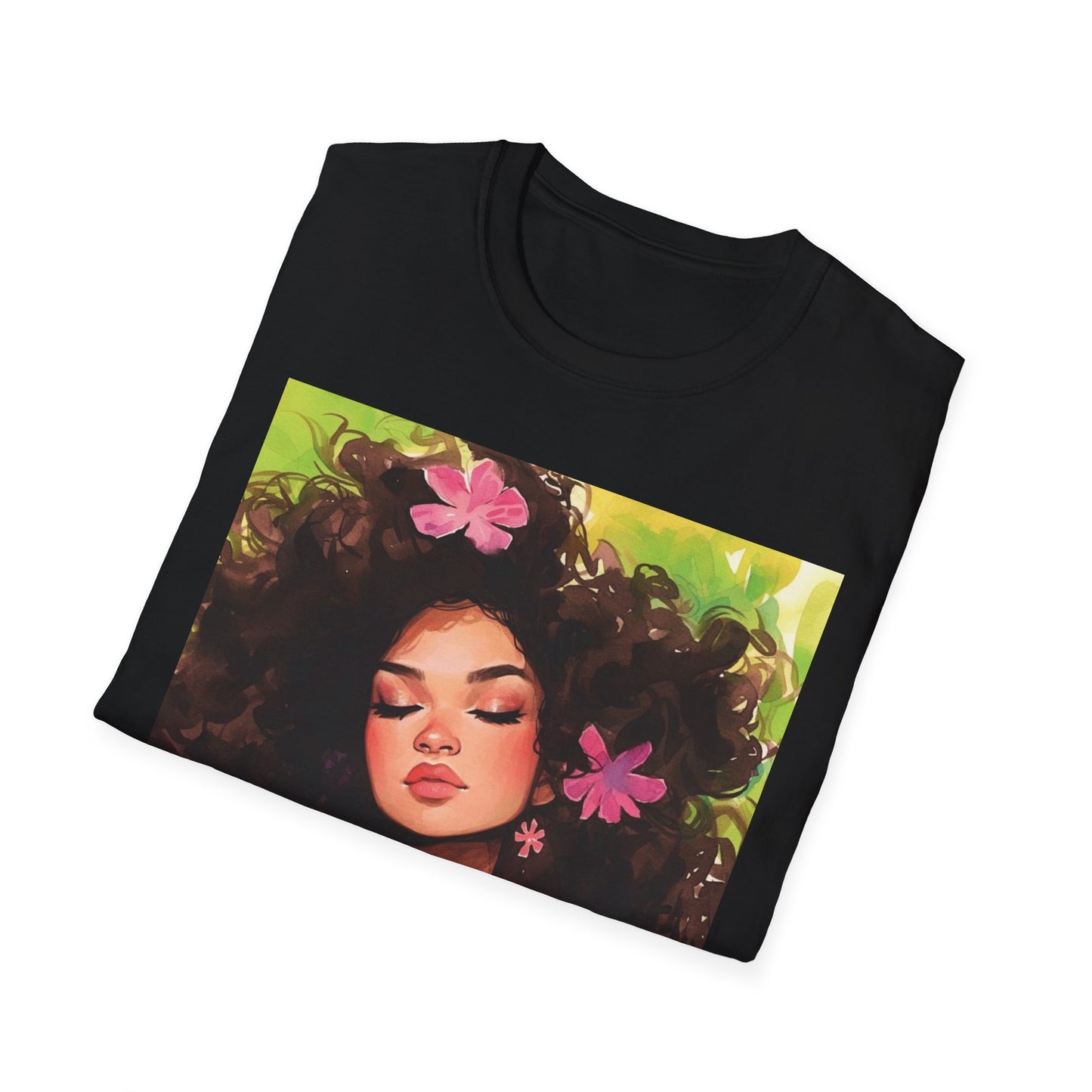 Bohemian Floral T-Shirt, Artistic Tee, Gift for Her, Summer Fashion, Casual Wear, Aesthetic Top, Nature Lover's Tee