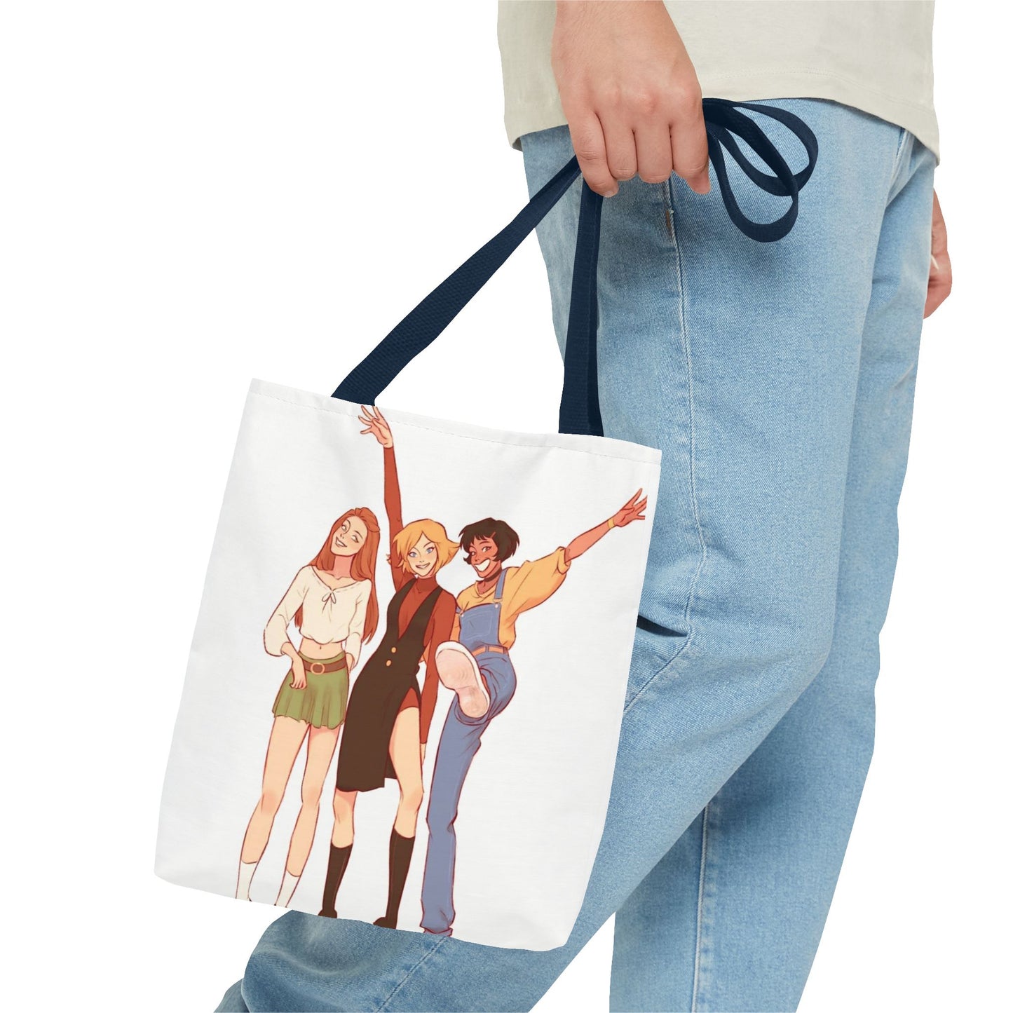 Trendy Tote Bag with Fun Character Design, Stylish Reusable Shopping Bag, Eco-Friendly Gift for Friends, Perfect for Everyday Use, [...]