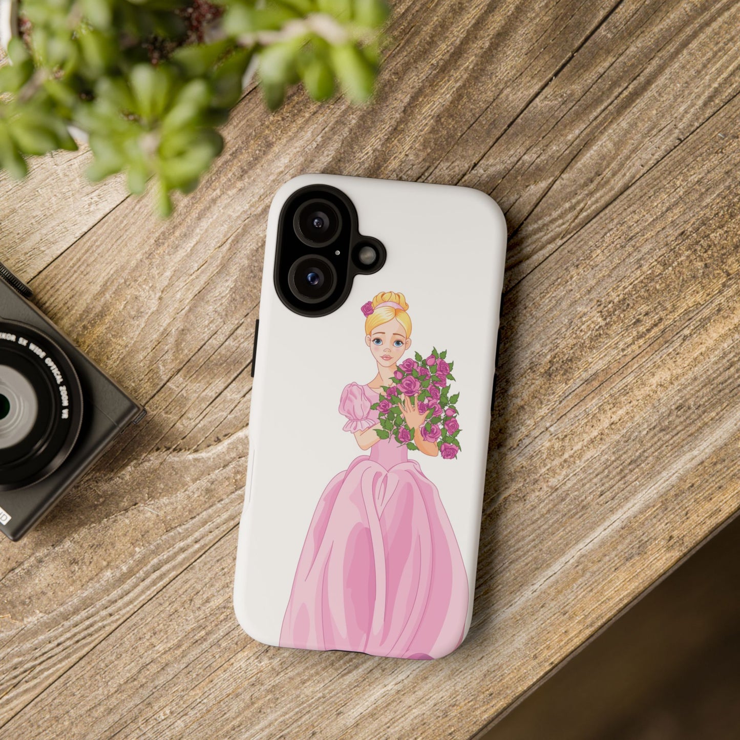 Cinderella Floral Phone Case, Tough Cases for Disney Fans, Cute Protection, Gift for Her, Magical Accessories, Fantasy Design