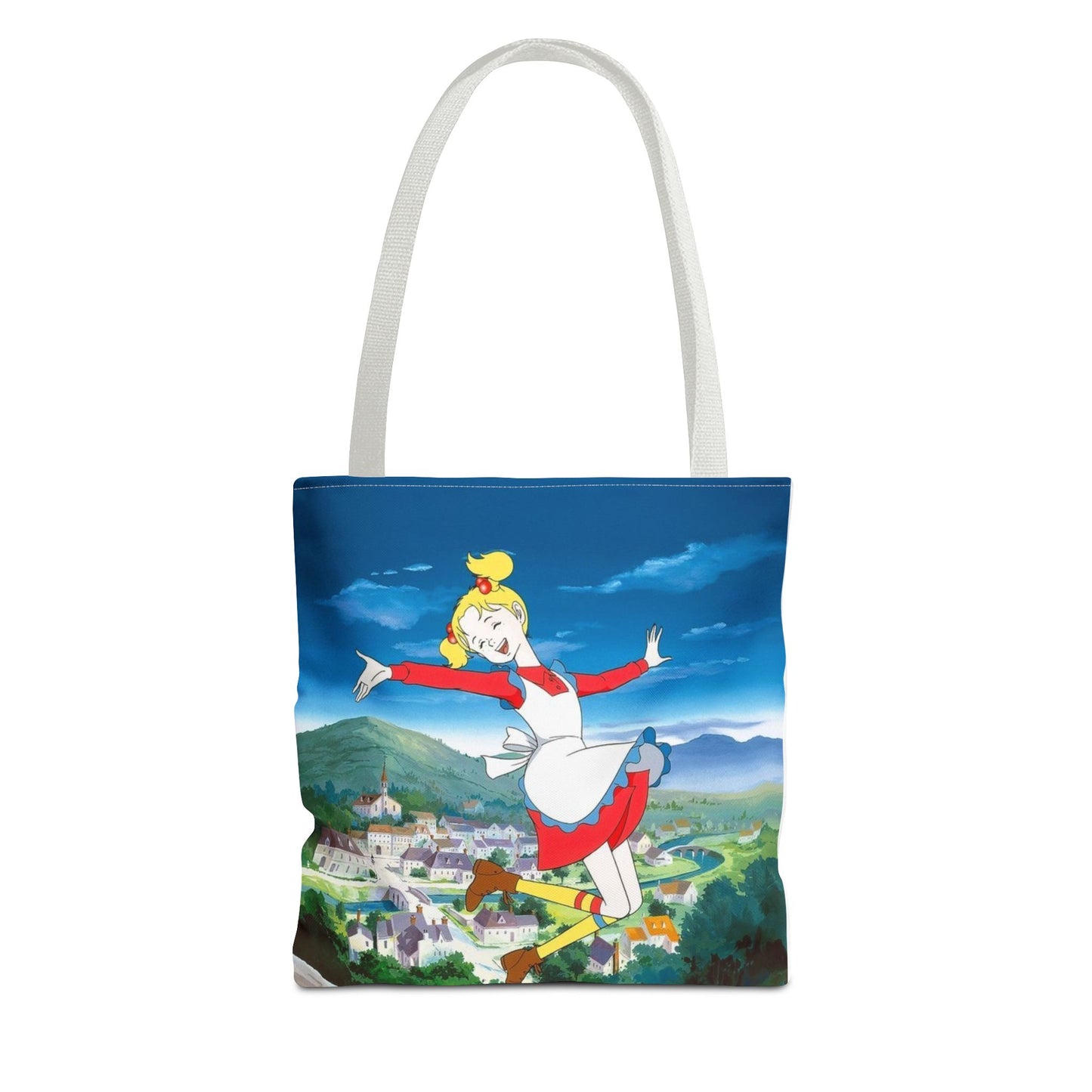 Playful Animated Tote Bag, Whimsical Shopping Tote, Cartoon Character Bag, Everyday Use, Gifts for Her
